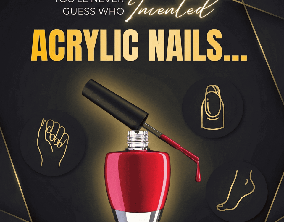 A bottle of red nail polish with brush dripping, with beige silky background.